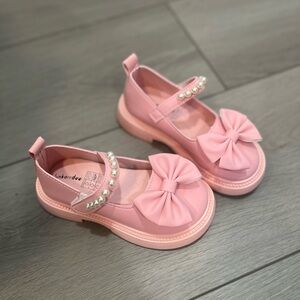 Sinkaaradee Mary Jane Pink Flat Shoes